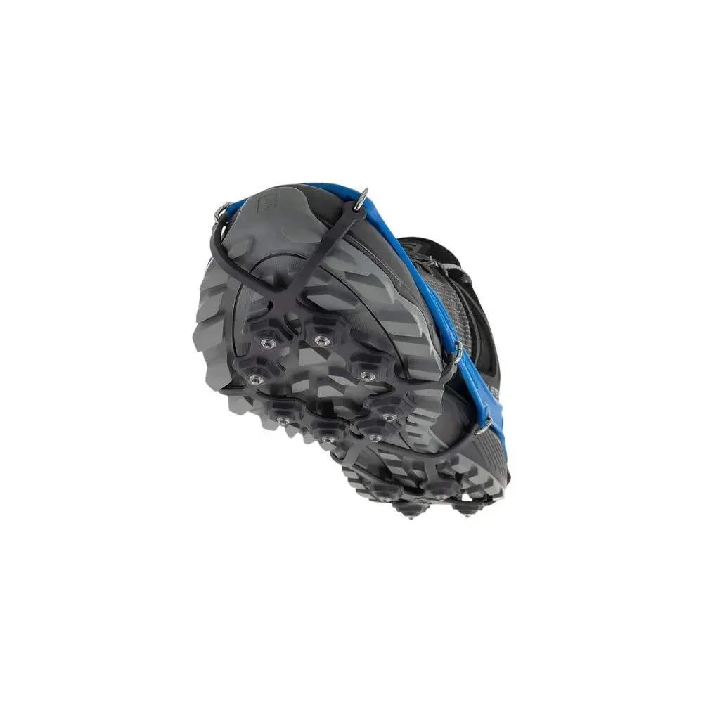 Kahtoola EXOspikes Traction Cleats Ice Snow Shoe Grips Blue Gray Size M Men 8-10